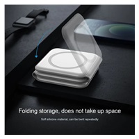 1stCOOL bezdrátová přenosná QI nabíječka 3v1, MagSafe, USB-C, černá