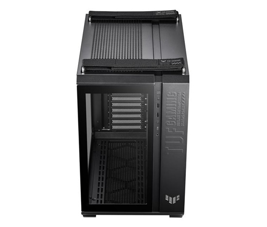 BAZAR - ASUS case TUF GAMING CASE (GT502) TG, Mid Tower, průhledná bočnice, černá - Poškozený obal (Komplet)