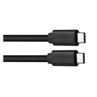 AVACOM datový a nabíjecí kabel USB Type-C - USB Type-C, 40cm, černá