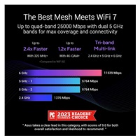 ASUS ZenWifi BQ16 2-pack, WiFi7 Extendable Router, AiMesh, 2x WAN/LAN, 3x LAN, 1x USB 3.0