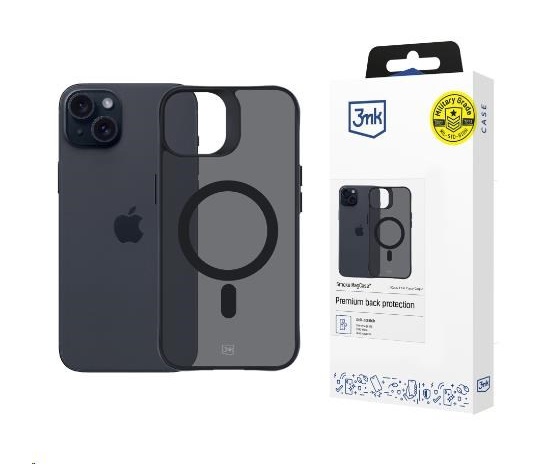 3mk ochranné pouzdro Smoke MagCase pro iPhone 15