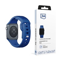 3mk Silicone Watch Strap pro Apple 42/44/45/49 mm Blue