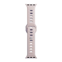 3mk Silicone Watch Strap pro Apple 42/44/45/49 mm Latte