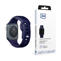 3mk Silicone Watch Strap pro Apple 42/44/45/49 mm Ocean Blue