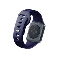 3mk Silicone Watch Strap pro Apple 42/44/45/49 mm Ocean Blue