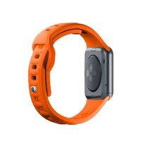 3mk Silicone Watch Strap pro Apple 42/44/45/49 mm Orange