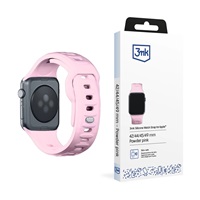 3mk Silicone Watch Strap pro Apple 42/44/45/49 mm Powder Pink