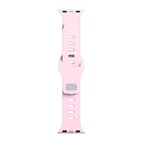 3mk Silicone Watch Strap pro Apple 42/44/45/49 mm Powder Pink