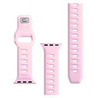 3mk Silicone Watch Strap pro Apple 42/44/45/49 mm Powder Pink