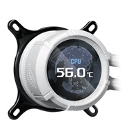 ASUS vodní chladič CPU AIO ROG STRIX LC III 360 ARGB LCD WHITE, 3x120mm, LCD Displej, LGA1851, AM5, bílá