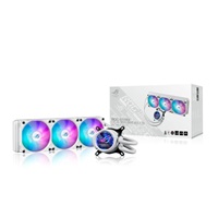 ASUS vodní chladič CPU AIO ROG STRIX LC III 360 ARGB LCD WHITE, 3x120mm, LCD Displej, LGA1851, AM5, bílá