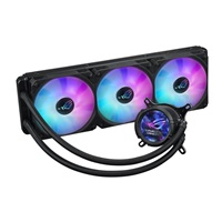 ASUS vodní chladič CPU AIO ROG STRIX LC III 360 ARGB LCD, 3x120mm, LCD Displej, LGA1851,  AM5, černá