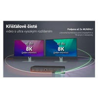 i-tec Thunderbolt4 2x Display Docking Station Gen3, 7x USB, 2.5 GLAN, PowerDelivery 92 W