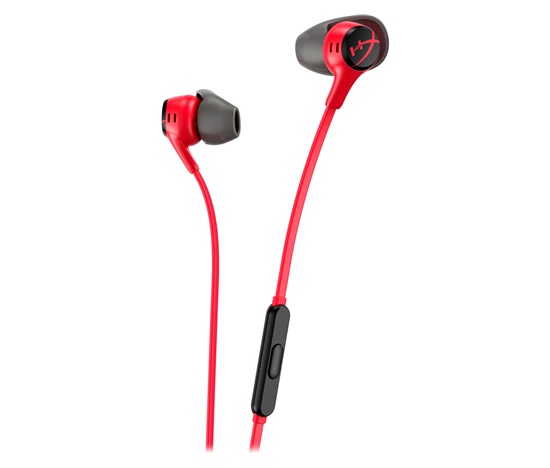 HyperX Cloud Earbuds II RED Gaming Earbuds with Mic - Sluchátka pro herní konsole