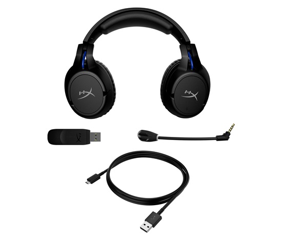 HyperX Cloud Flight - Wireless Gaming Headset (Black-Blue) - PS5-PS4 (HHSF1-GA-BK/G) - Sluchátka pro herní konsole