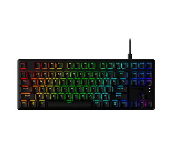 HyperX Alloy Origins Core PBT HX Aqua Gaming Keyboard-US - Klávesnice