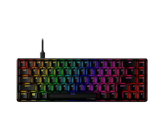 HyperX 65 Alloy Origins AQU Gaming Keyboard-US - Klávesnice