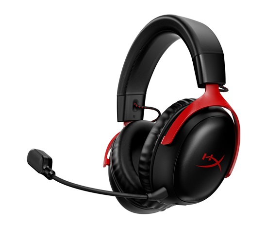 HyperX Cloud III Wireless BLK/RED GAM HEADSET - Sluchátka k PC