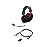 HyperX Cloud III Wireless BLK/RED GAM HEADSET - Sluchátka k PC