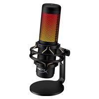 HyperX QuadCast S - USB Microphone (Black-Grey) - RGB Lighting (HMIQ1S-XX-RG/G) - Mikrofon