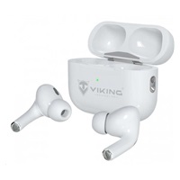 Viking bluetooth sluchátka s mikrofonem VPRORT, bílá