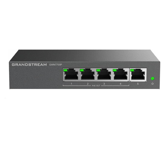 Grandstream GWN7700P Unmanaged Network Switch 5 portů / 4 PoE out