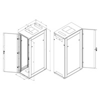 TRITON 19" stojanový rozvaděč 15U 600x1000