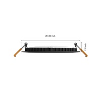 PHILIPS Hue bodové světlo WACA Slim L, 1500lm, 12W, černá