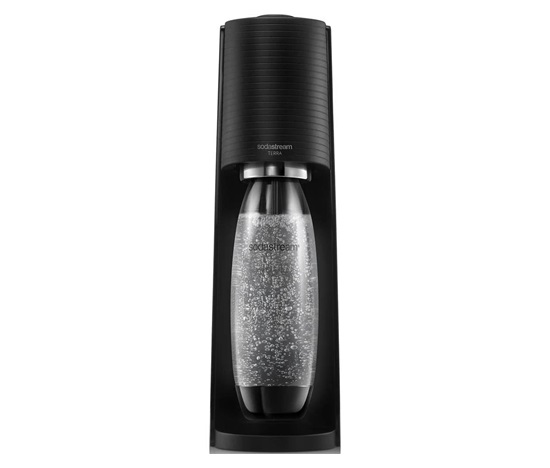 BAZAR - SodaStream Terra Black výrobník sody, mechanický, 3x 1l láhev SodaStream Fuse, bombička s CO2, černý - poš. obal