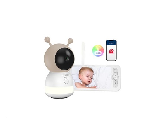 Concept KD4010 KIDO dětská chůvička s kamerou, smart, detekce pohybu/zvuku, mobilní aplikace, noční vidění