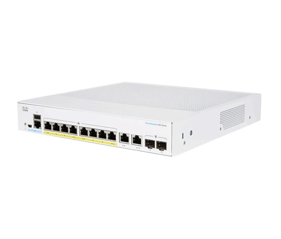 BAZAR - Cisco switch CBS350-8P-2G-EU - REFRESH - poškozený obal