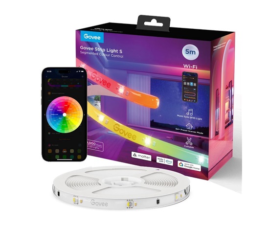 BAZAR - Govee WiFi RGBICW Smart PRO LED pásek 5m MATTER - extra odolný - pošk. obal