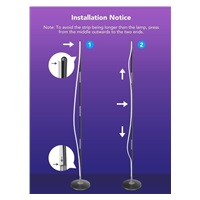 BAZAR - Govee RGBICW Smart Corner Floor Lamp - pošk. obal