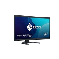 EIZO MT 34" EV3450XC-BK FlexScan, IPS, 3840x1440, 300nit, 1000:1, 5ms, USB-C, DisplayPort, USB, HDMI, Repro, Černý