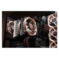 NOCTUA Ventilátor NF-A14x25r-G2-PWM-Sx2-PP, 2x 140mm, hnědá