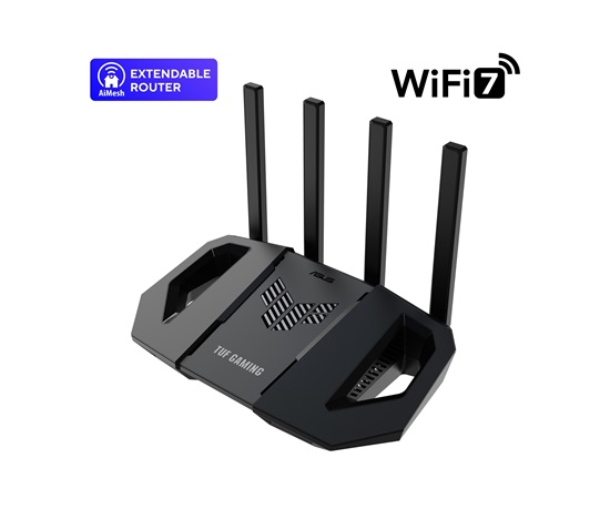 ASUS TUF-BE3600 (BE3600) WiFi 7 Extendable Gaming Router, 2.5G porty, AiMesh