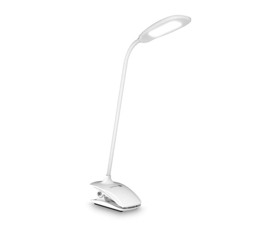 CONNECT IT Stolní LED lampa CLIP s klipem, bílá