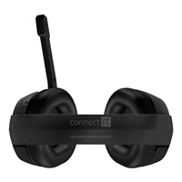 CONNECT IT NEO herní sluchátka s mikrofonem, 1xJack+USB, černá