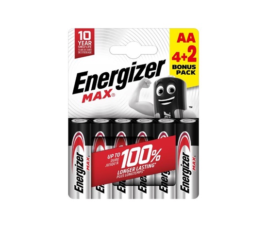 Energizer LR6/6 Max AA 4+2 zdarma