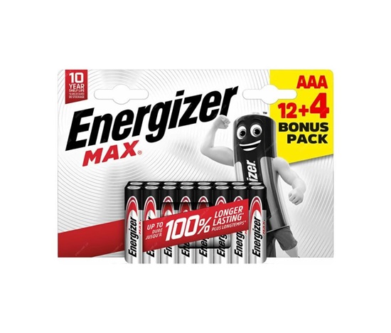 Energizer LR03/16 Max AAA 12+4 zdarma