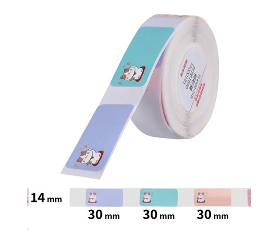 Niimbot štítky T 14x30mm 210ks Maneko-neko pro D11, D11-M, D110, D110-H