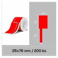 Niimbot štítky na kabely T 25x76mm 200ks Červené pro B21, B21S, B3, B1S