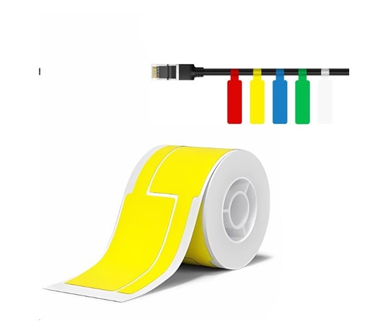Niimbot štítky na kabely T 25x76mm 200ks Žluté pro B21, B21S, B3, B1S