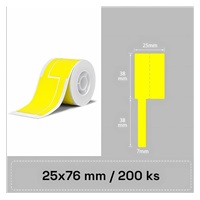 Niimbot štítky na kabely T 25x76mm 200ks Žluté pro B21, B21S, B3, B1S