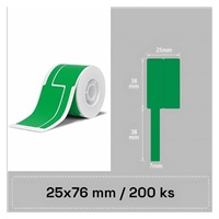 Niimbot štítky na kabely T 25x76mm 200ks Zelené pro B21, B21S, B3, B1S