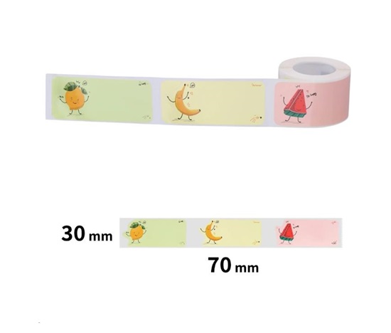 Niimbot štítky T 30x70mm 110ks Ovocná party pro B21, B21S, B3, B1S