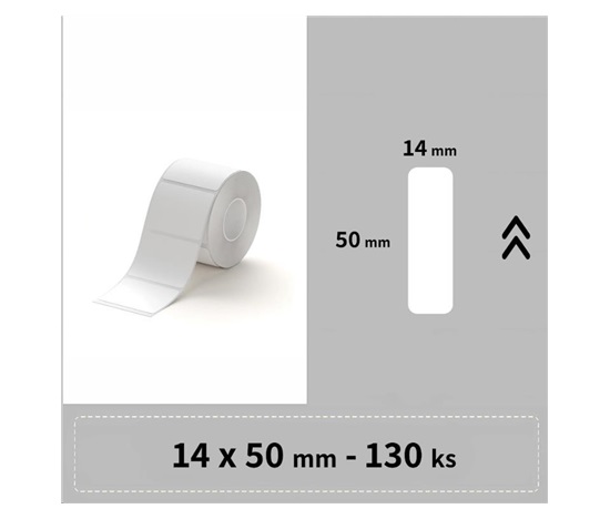 Niimbot štítky RP 15x50mm 130ks Bílé pro D11, D11-M, D110, D110-H