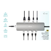 i-tec USB-C Metal Nano 2x HDMI Docking Station, PD 100W + Charger 100W (bundle)