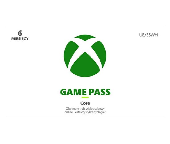 Xbox Game Pass Core – 6 - měsíční členství