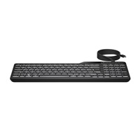 HP 400 Backlit Wired Keyboard - drátová podsvícená klávesnice CZ/SK